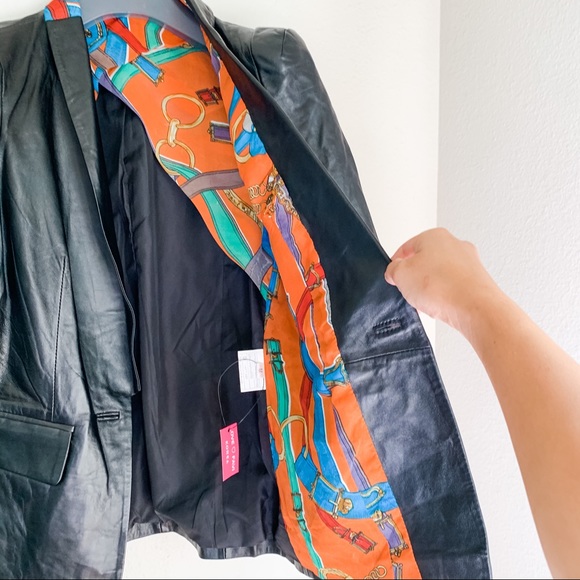 NWT 100% Leather jacket Black - Picture 5 of 6